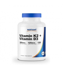 Nutricost Vitamin K2 + D3, 120 Softgels